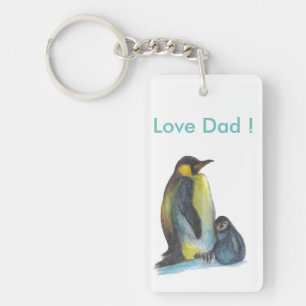 Nyckelkedjan kärlek Pappa Penguins