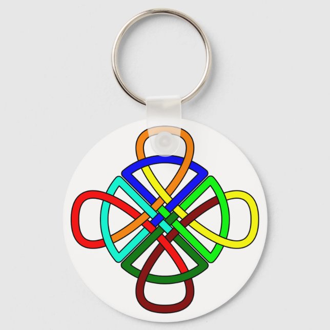 Nyckelkedjan Knotwork Kor Nyckelring (Framsida)