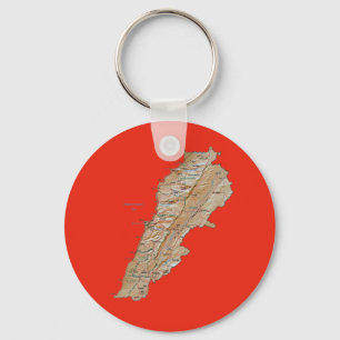 Nyckelkedjan Libanon Karta Nyckelring
