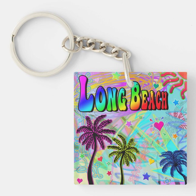 Nyckelkedjan Long Beach Vivid Romantik (Framsidan)