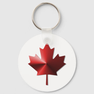 Nyckelkedjan Löv i Flagga Maple Nyckelring