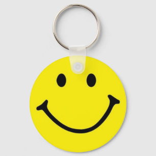 Nyckelkedjan Lycklig Gult Smile Ansikte Nyckelring