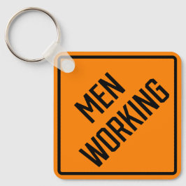 Nyckelkedjan manar Working Metall Square Nyckelring