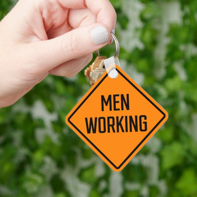 Nyckelkedjan manar Working Metall Square Nyckelring (Hand)