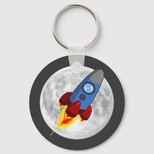 Nyckelkedjan måne och Rocket (nyckelring) Nyckelring