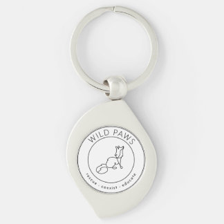 Nyckelkedjan metall swirl silverfärgad nyckelring