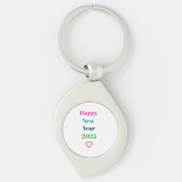 Nyckelkedjan metall swirl silverfärgad nyckelring