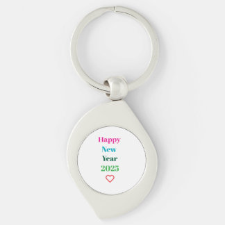 Nyckelkedjan metall swirl silverfärgad nyckelring