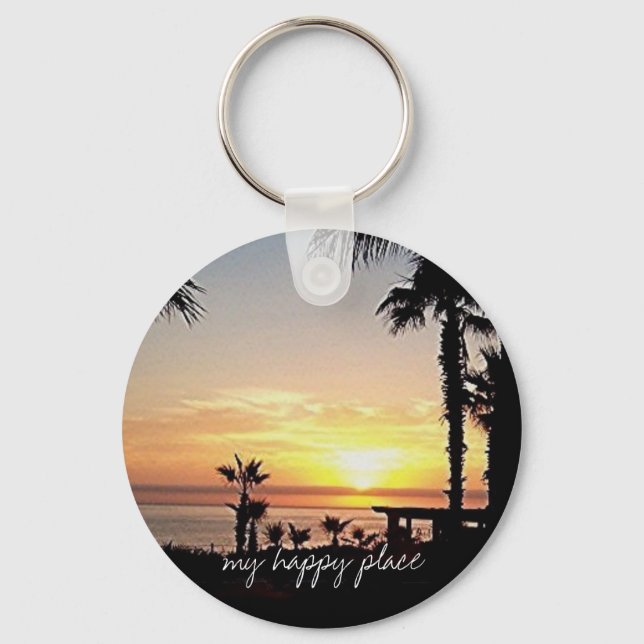 Nyckelkedjan Min lycklig ställe Nyckelring (Framsida)