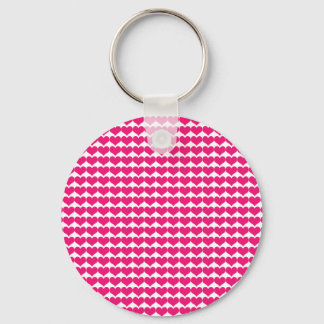 Nyckelkedjan Mönster i rosa Cute Hearts Nyckelring