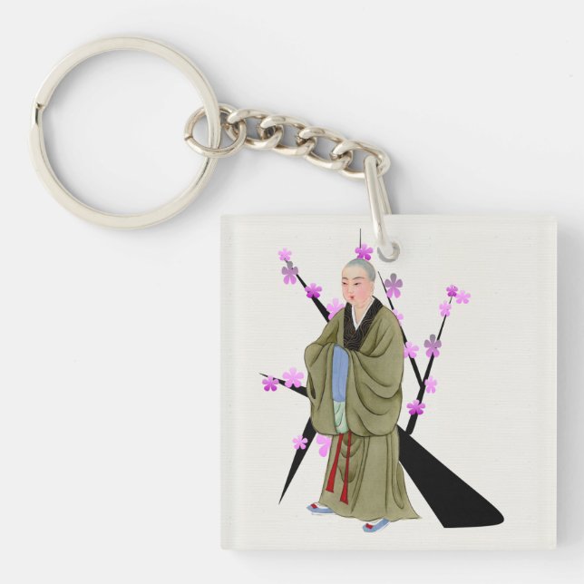 Nyckelkedjan Munk i Buddhist (Framsidan)