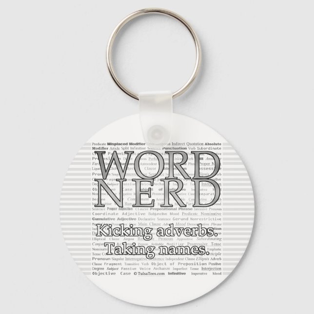 Nyckelkedjan ord Nerd Nyckelring (Framsida)