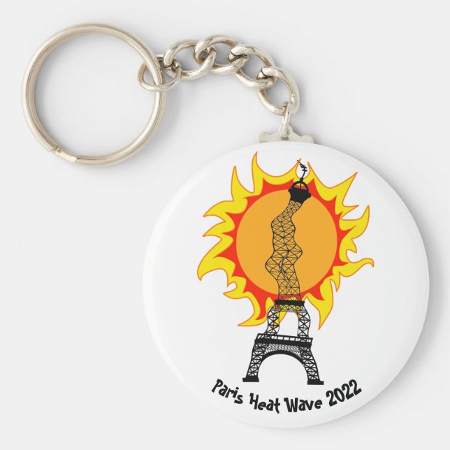 Nyckelkedjan Paris Heat Wave 2022 Nyckelring (Framsidan)