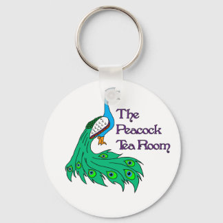 Nyckelkedjan Peacock Tea Room Logotyp Nyckelring
