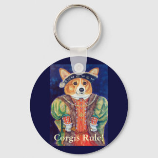 Nyckelkedjan Pembroke Welsh Corgi Kung Nyckelring