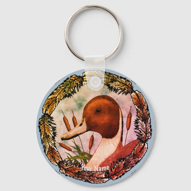 Nyckelkedjan Pintail Anka Nyckelring (Framsida)