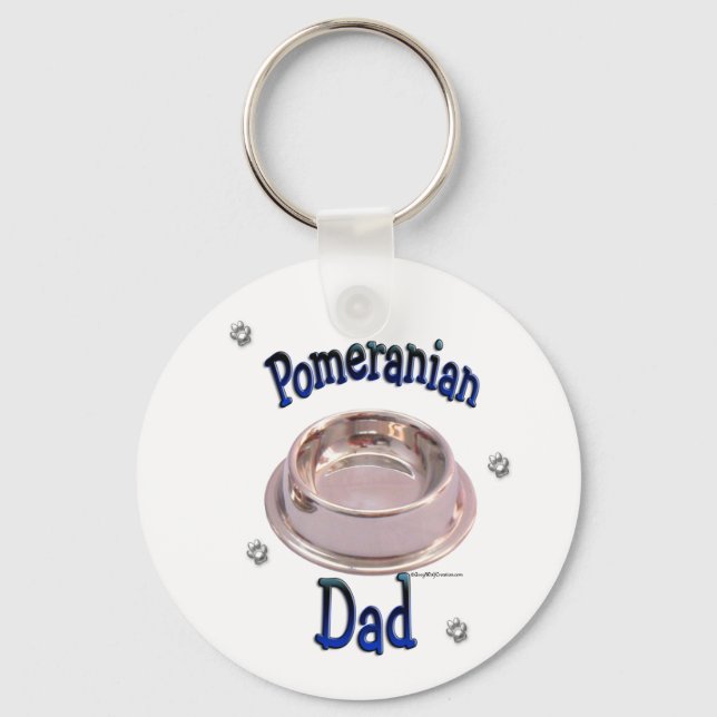 Nyckelkedjan Pommern Pappa Nyckelring (Framsida)