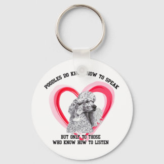 Nyckelkedjan pudel nyckelring