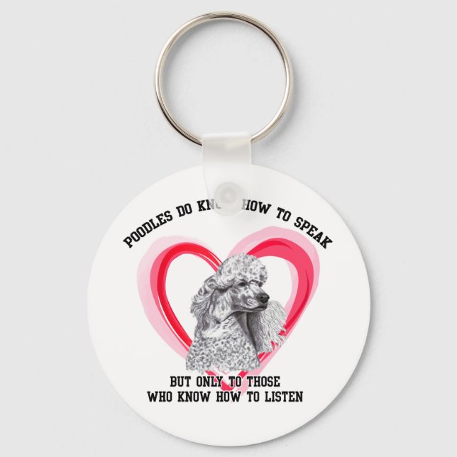 Nyckelkedjan pudel nyckelring (Framsida)