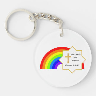 Nyckelkedjan Rainbow och kor