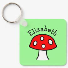 Nyckelkedjan Red Mushroom Namn
