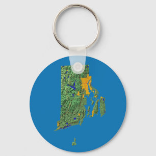 Nyckelkedjan rhode island Karta Nyckelring