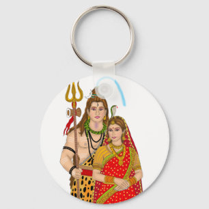 Nyckelkedjan Shiva Parvati Nyckelring