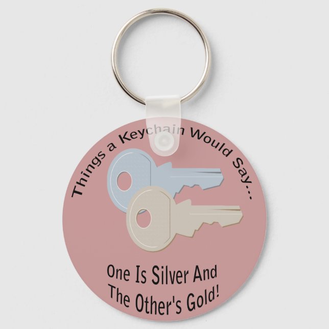 Nyckelkedjan silver och Guld Nycklar LT Nyckelring (Framsida)