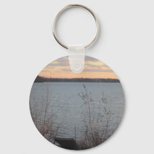 Nyckelkedjan Sjö Shore Sunset Keychain Nyckelring