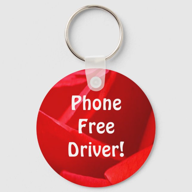 Nyckelkedjan "skriv inte text och kör inte" nyckelring (Framsida)