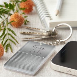 Nyckelkedjan Sleek Silver Chef Dam
