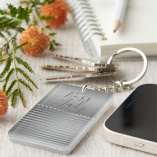 Nyckelkedjan Sleek Silver Chef Dam