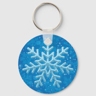 Nyckelkedjan snöflingor nyckelring