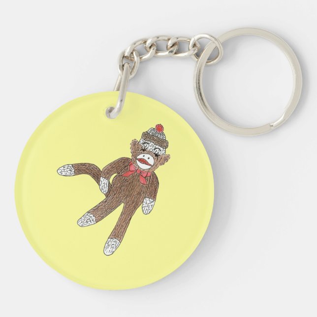 Nyckelkedjan sock monkey (Baksidan)