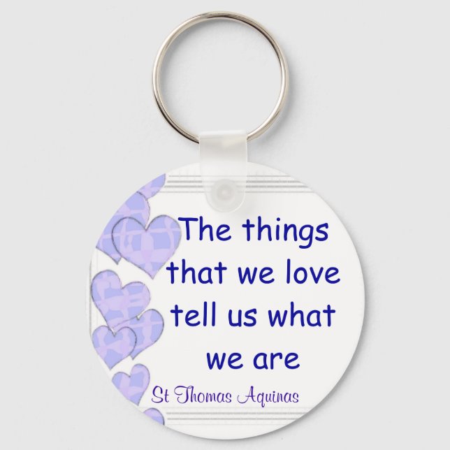 Nyckelkedjan St Thomas Aquinas Nyckelring (Framsida)