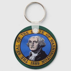 Nyckelkedjan Statlig flagga Washington Nyckelring