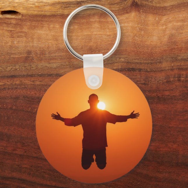 Nyckelkedjan "Stigande till gryningen" Nyckelring (Framsida)