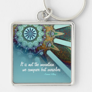 Nyckelkedjan Studenten inspirational Gift Art Keyc Fyrkantig Silverfärgad Nyckelring