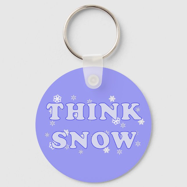 Nyckelkedjan tänka Snö Nyckelring (Framsida)