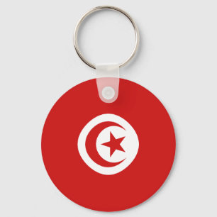 Nyckelkedjan Tunisien Fisheye Flagga Nyckelring