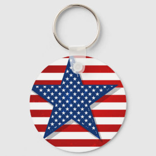 Nyckelkedjan USA flagga Nyckelring