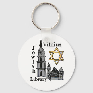Nyckelkedjan Vilnius Jewish Bibliotek Nyckelring