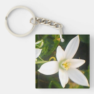 Nyckelkedjan White Vår Bloom