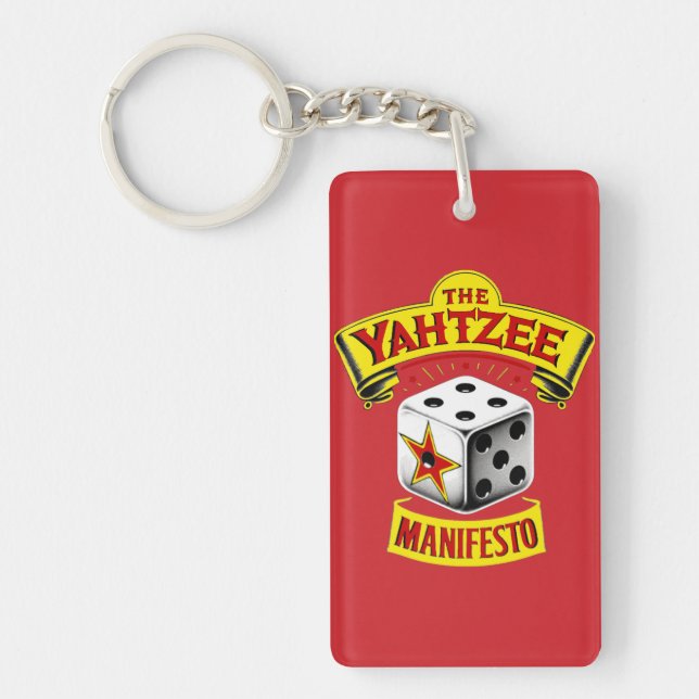 Nyckelkedjan Yahtzee Manifesto (Framsidan)