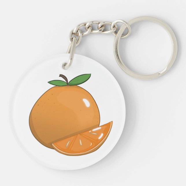 Nyckelkedjedesign för Juicy Citrus Orange (Baksidan)