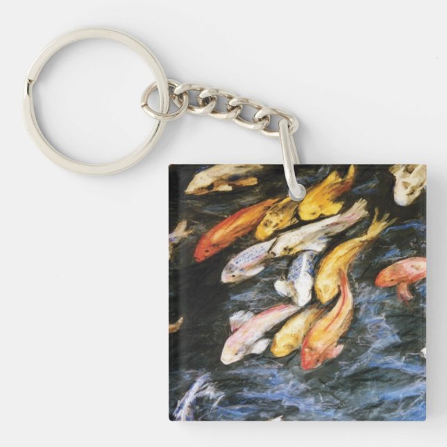 Nyckelkedjediagram för färgsfärgning i Koi Fish Ar (Framsidan)