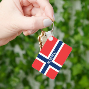 Nyckelkedjegåva för anpassningsbar i norska land nyckelring