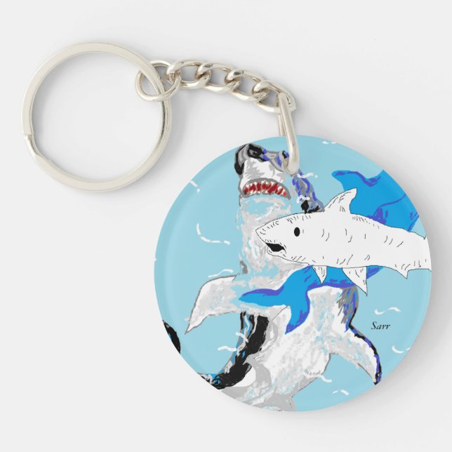 Nyckelkedjekaplatsresurser i cirkel (dubbla-sida) (Framsidan)