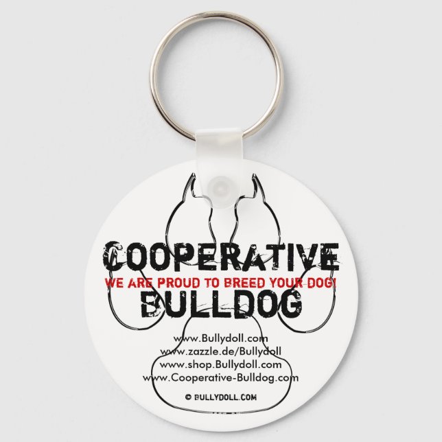 Nyckelkedjekooperativ Bulldog Nyckelring (Framsida)