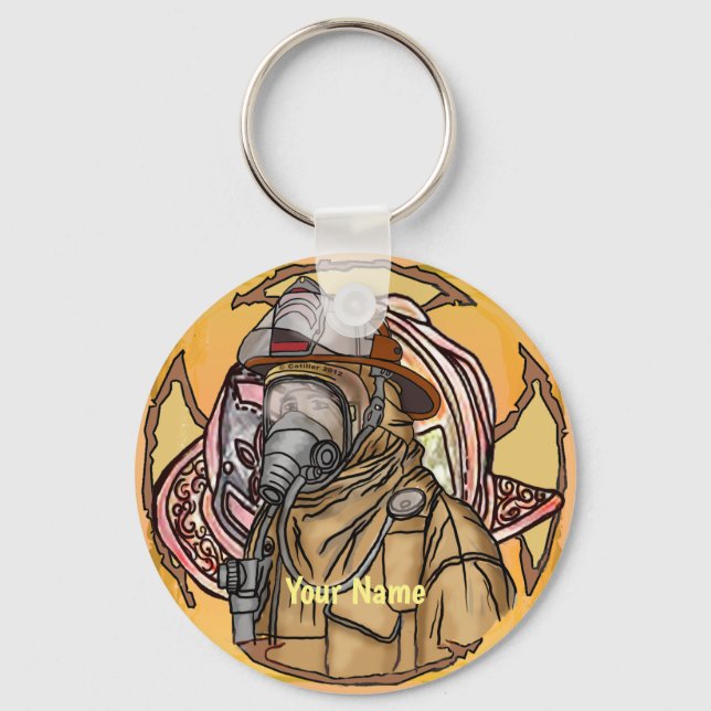 Nyckelkedjor för brandmask nyckelring (Framsida)